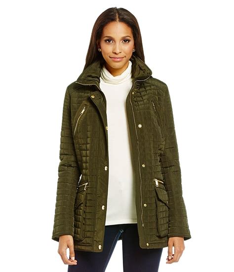 michael kors moss green quilted coat|Michael Kors Women's Green Coats & Jackets .